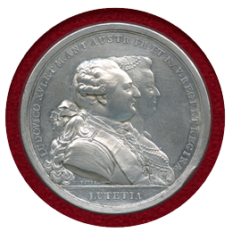 【SOLD】フランス 1782年 ルイ16世 マリー・アントワネット 銀メダル