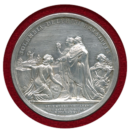 【SOLD】フランス 1782年 ルイ16世 マリー・アントワネット 銀メダル