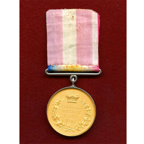 Jcc ジャパンコインキャビネット Sold イギリス 東インド会社 1842年 アフガン戦争勲章銀メダル ギルト試作品 W Wyon