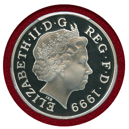 イギリス 1999年 5ポンド 銀貨 ダイアナ PCGS PR69DCAM