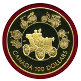 カナダ 1993年 100ドル プルーフ 金貨 カナダ初電気自動車