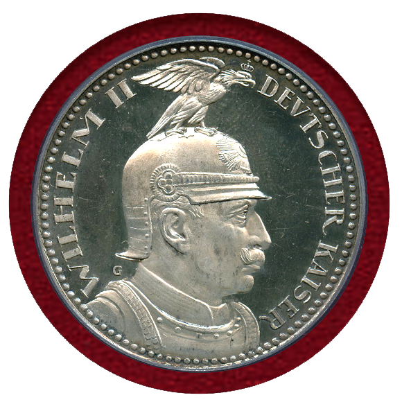 ナポレオン戦勝利 3マルク銀貨 1913 ドイツ プロセイン PCGS MS63 