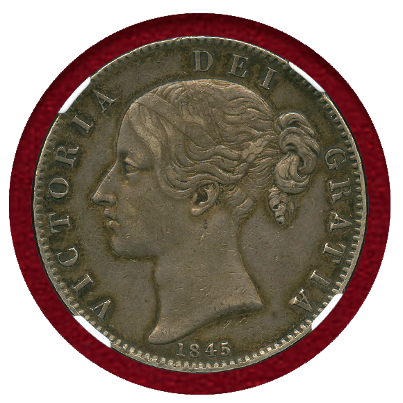 JCC | ジャパンコインキャビネット / イギリス 1845年 クラウン 銀貨