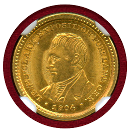 【SOLD】アメリカ 1904年 $1 金貨 ルイス・クラーク博覧会 NGC MS64
