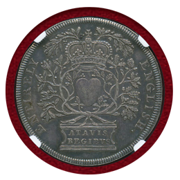 【SOLD】イギリス (1702)  アン女王即位記念銀メダル NGC MS63