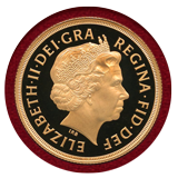 イギリス 2013年 ソブリン プルーフ金貨 エリザベス2世 4枚セットBOX