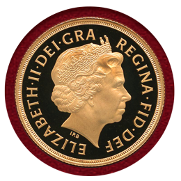 イギリス 2013年 ソブリン プルーフ金貨 エリザベス2世 4枚セットBOX