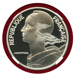 フランス 2000年 10フラン 銀貨 NGC PF69UC