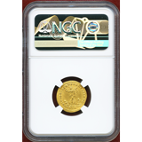 ローマ帝国 307-337年 ソリダス 金貨 コンスタンティヌス1世 NGC Ch AU