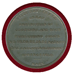 アメリカ スプリングフィールド 1851年 トークン Tilly,Haynes&Co. MS61