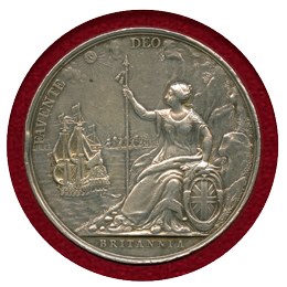 イギリス ND(1667) 銀メダル チャールズ2世 ブレダ条約