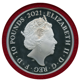 イギリス 2021年 £10(5oz) 銀貨 エリザベス2世生誕95周年 NGC PF70UC