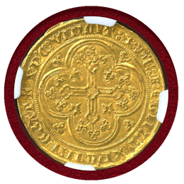 フランス (1328-1350) エキュドール金貨 フィリップ6世 NGC MS62