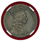 イギリス 1661年 銀メダル チャールズ2世 戴冠記念 NGC AU58