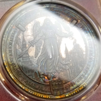 【SOLD】ドイツ ハンブルク 1863年 銀メダル 聖ニコライ教会 PCGS SP64