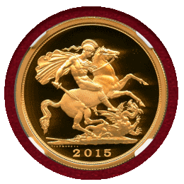 イギリス 2015年 金貨 エリザベス女王 5枚セット NGC PF70UC