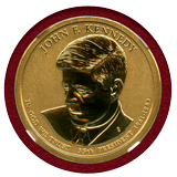 アメリカ 2015年 $1黄銅貨&銀メダルセット ジョン・F・ケネディ REV PF70/MS70