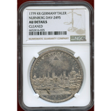 ドイツ ニュルンベルク 1779KR ターラー 銀貨 都市景観 NGC AU Details