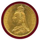 【SOLD】イギリス 1887年 5ポンド 金貨 ヴィクトリア ジュビリーヘッド PCGS MS61