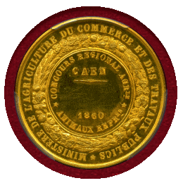 【SOLD】フランス 1860年 金メダル ナポレオン3世 PCGS SP65