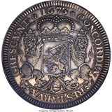 オランダ 西フリースラント 1673年 デュカトン銀貨 シルバーライダー NGC MS61