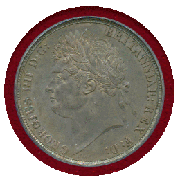 イギリス 1821年 クラウン 銀貨 ジョージ4世 SECUNDO PCGS MS64