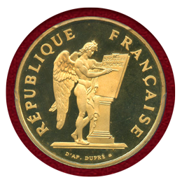 フランス 1989年 100フラン金貨 人権宣言200周年記念 PCGS PF68DCAM