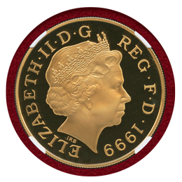 イギリス 1999年 5ポンド 金貨 ダイアナ NGC PF69UCAM