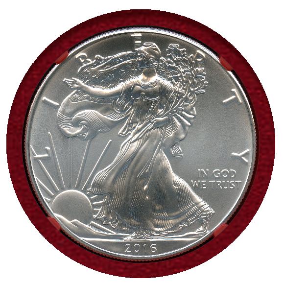JCC | ジャパンコインキャビネット / アメリカ 2016年 $1 銀貨 シルバーイーグル 30周年記念 NGC MS70 FDI