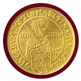 ドイツ ザクセン 1617年 2ダカット金貨 九十五ヶ条の論題100周年記念 NNC MS60