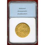 ドイツ ザクセン 1617年 2ダカット金貨 九十五ヶ条の論題100周年記念 NNC MS60