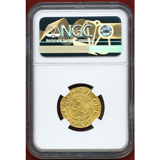 ドイツ トリーア (1362-88) 1グルデン金貨 大司教クノ2世 NGC MS61