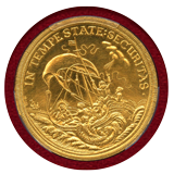 ハンガリー ND(リストライク) 7ダカット 金貨 Stジョージ竜退治とキリスト一行 MS66