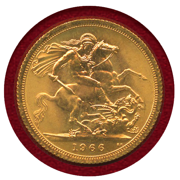 JCC | ジャパンコインキャビネット / イギリス 1966年 ソブリン 金貨 