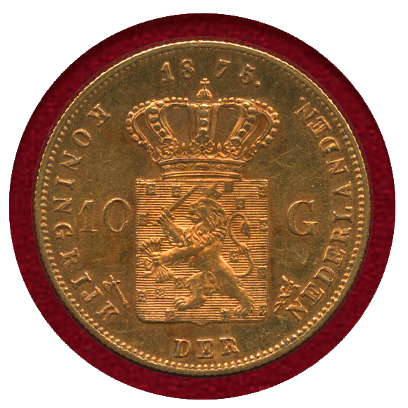 JCC | ジャパンコインキャビネット / オランダ 1875年 10グルデン 金貨 