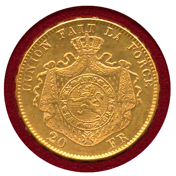 JCC | ジャパンコインキャビネット / ベルギー 1882年 20フラン 金貨 レオポルド2世