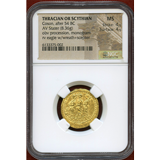 トラキア 紀元前54年以降 ステーター金貨 Coson NGC MS 4/5 4/5