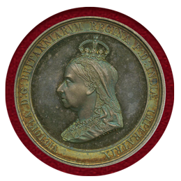 イギリス 1897年 銀メダル ヴィクトリア女王即位60周年記念 NGC MS64
