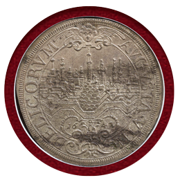 【SOLD】ドイツ アウグスブルク 1642年 ターラー 銀貨 都市景観 NGC MS62