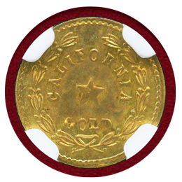 アメリカ 1852-Dated  ゴールドトークン インディアンヘッド NGC MS66