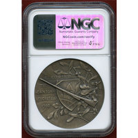 スイス 連邦射撃祭 1902年 銀メダル ヌーテシャル フルリエ NGC MS66