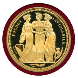 オルダニー 5ポンド金貨 スリーグレイセス PCGS PR70DCAM FS