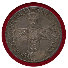 【SOLD】イギリス 1687年 クラウン 銀貨 ジェームス2世 PCGS MS64