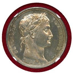 フランス 1804年 ナポレオン1世 戴冠記念(コロネーション) 銀メダルNGC MS63