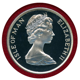 英領マン島 1977年 クラウン銀貨 プルーフ エリザベス2世 即位25周年記念