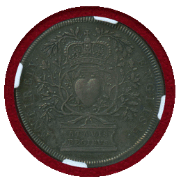 イギリス (1702) 銀メダル アン女王即位記念 NGC AU58