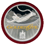 ツバル 2020年 1ドル 銀貨 プルーフ 007 ゴールデンアイ公開25周年記念