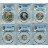 ニュージーランド 1935年 銀貨プルーフ6枚セット ワイタンギ条約 PCGS PR64