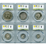 ニュージーランド 1935年 銀貨プルーフ6枚セット ワイタンギ条約 PCGS PR64