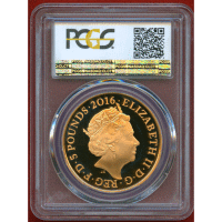 イギリス 2016年 5ポンド 金貨 エリザベス2世 90歳記念 PCGS PR69DCAM